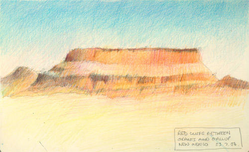 Red cliffs between Grants and Gallup