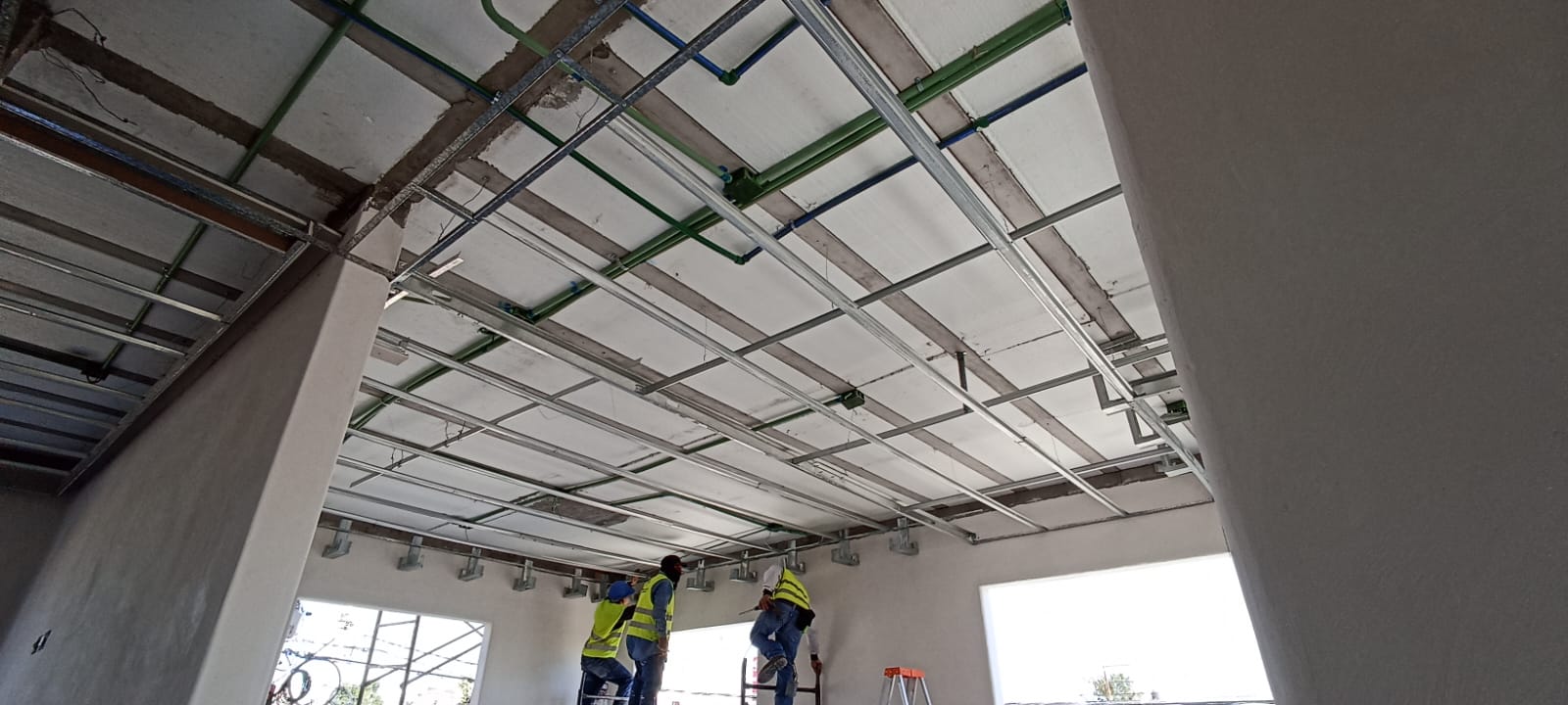 Bedroom with a large double bed