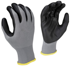 GUANTE NYLON NEGRO PALMA DE NITRILO DERMA CARE EJ51-811