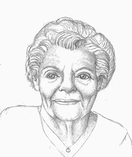 Each 8 1/2"X11" drawing was  matted and presented to the 12 women.