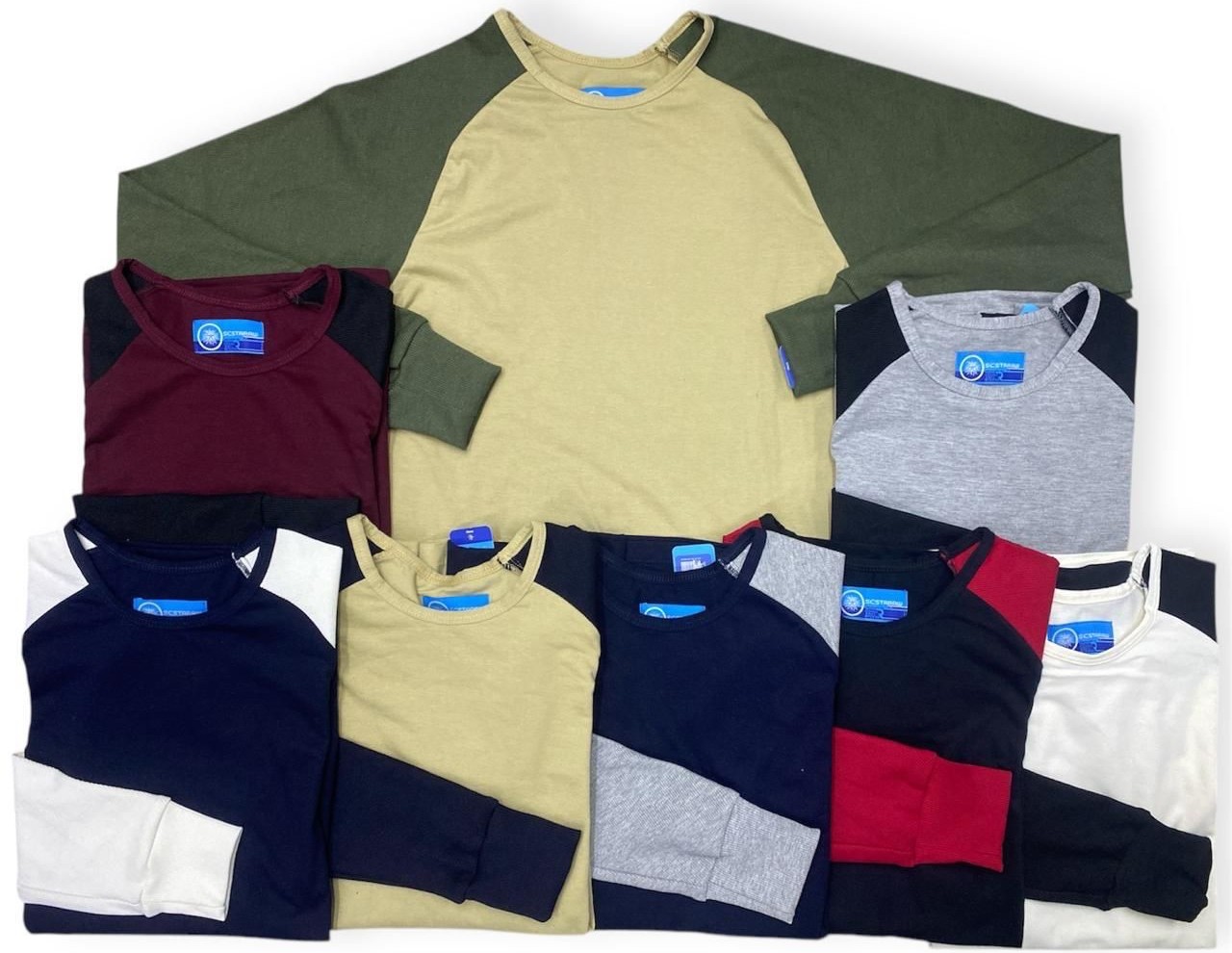 Playera Beisbolera Manga Larga