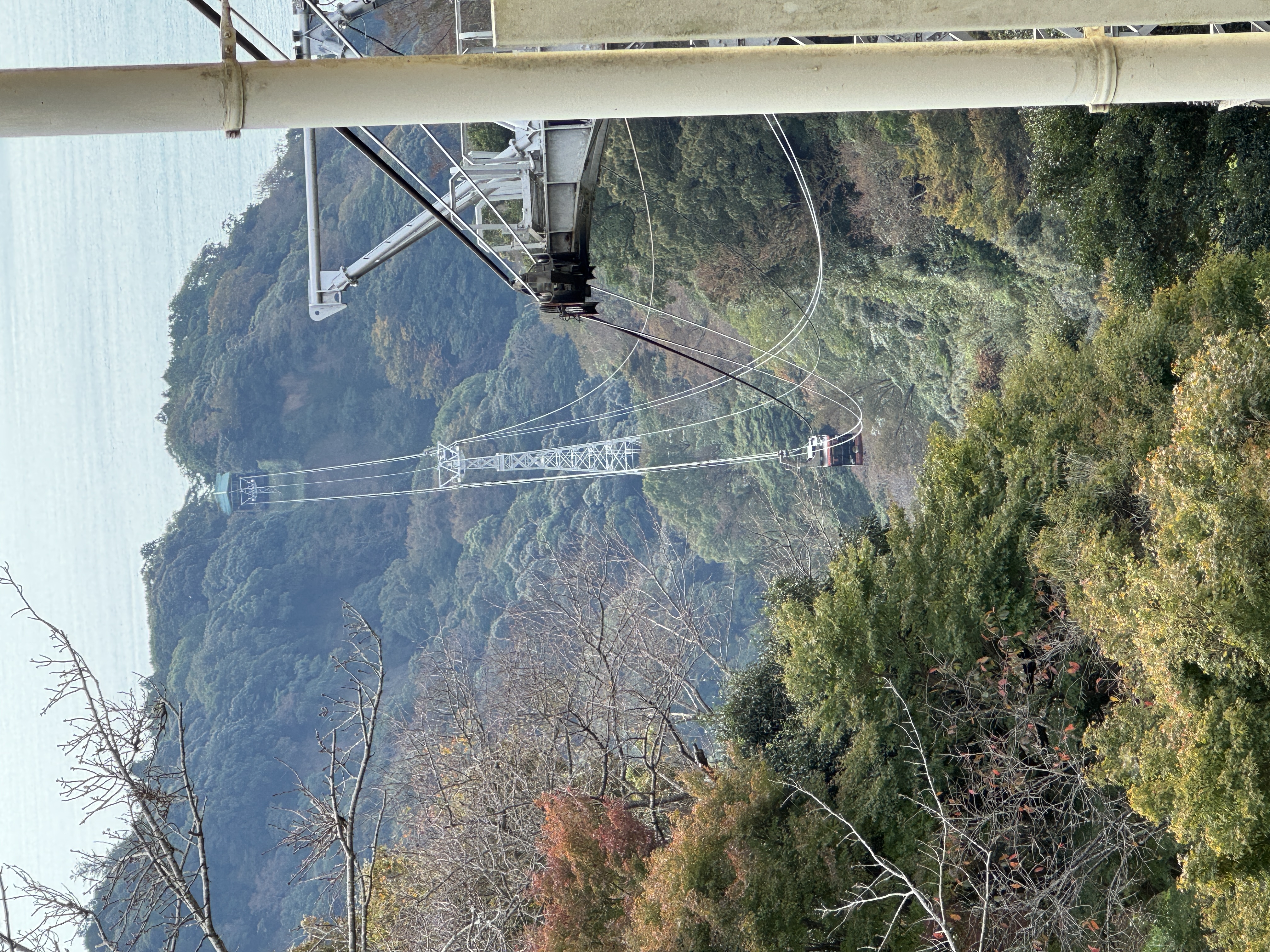 Cable car ride to Kunozan Toshogu shrine. The shrine is dedicated to Lord Tokugawa Ieyasu, who founded the Tokugawa Shogunate in 1603. 