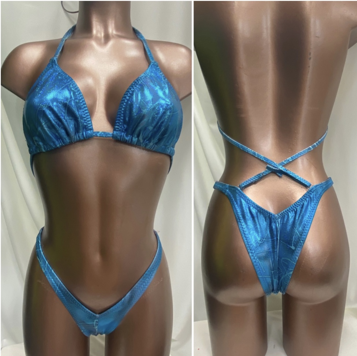 R6017 $40
B+ sliding top
Small front
Xsmall back
Blue metallic print