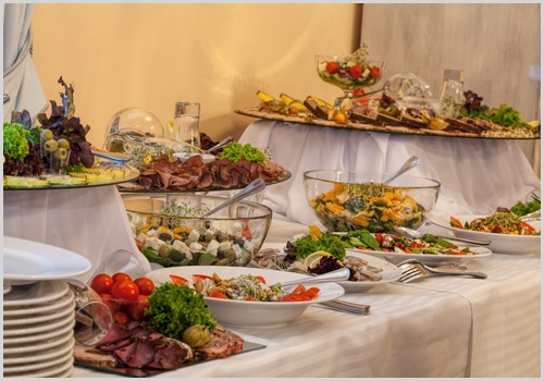 Buffet With Different Appetizers