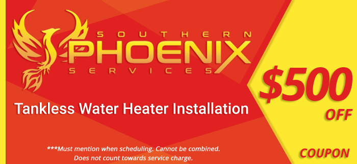 500 off Tankless Water Heater Installation