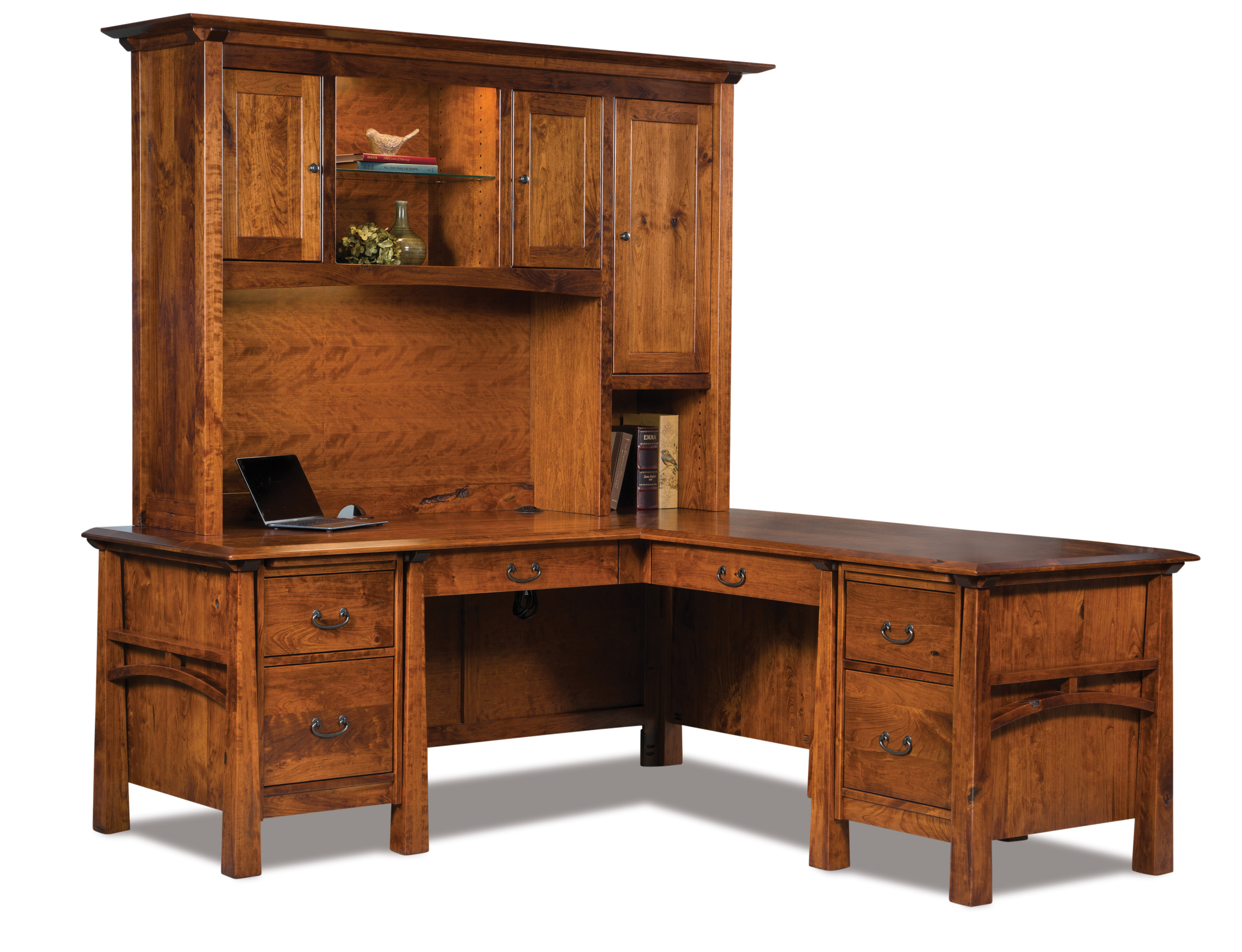 Artesa L Desk w/Hutch-#132