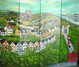 Pittsburghesque, Bi-Fold Closet Doors, Acrylic  NFS