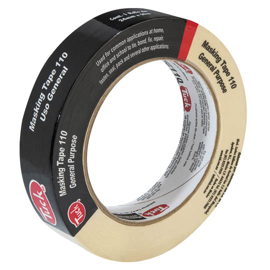 MASKING TAPE TIPO 110 TUK 24MM X 50M
CINTA TIPO 110, COLOR CREMA, 1 PZA
ARTÍCULO: CINTA ADHESIVA
TIPO: MASKING TAPE
COLOR: BEIGE
MODELO: 101020
MARCA: TUK