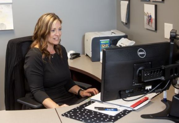 Jennifer Barrett of Barrett Insurance Agency assisting clients from the St. Johnsbury office. Jennifer Barrett of Barrett Insurance Agency assisting clients from the St. Johnsbury office.