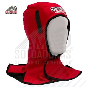 CAPUCHA ANTIFLAMA
Diseñada para proteger el cuello y cabeza de chispas y partículas que puedan desprenderse al momento de soldar.
Broches de velcro.
Elaborada con tela retardante de flama lavable.
Ligera y cómoda para realizar aplicaciones en cualquier posición.
Forro interno de malla de nylon la cual ayuda a mantener fresco al operador.