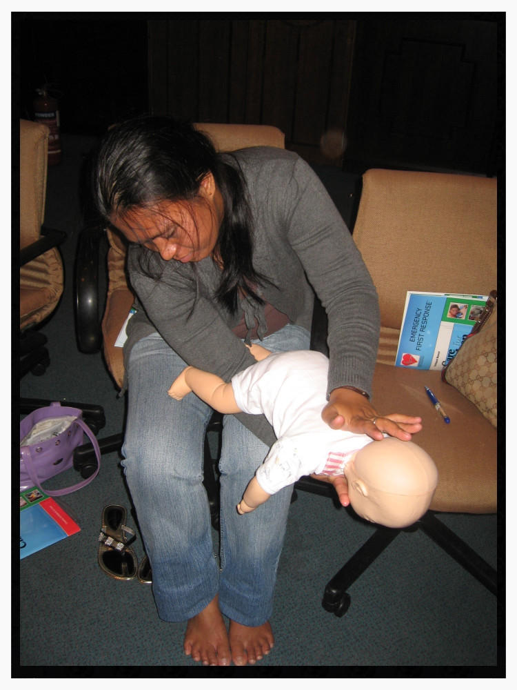 First Aid Training - Choking infant