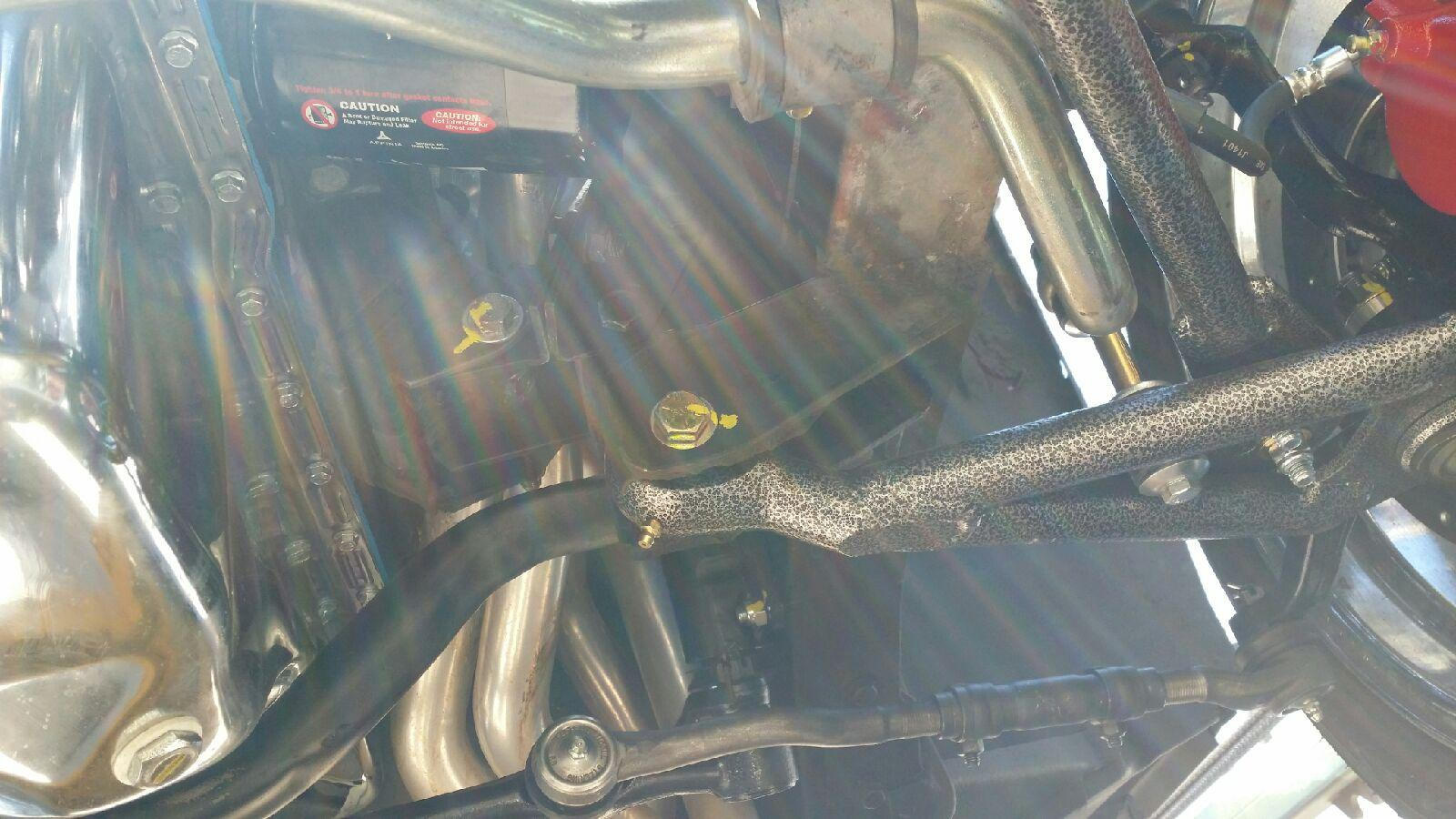All bolts are torqued to specs and then marked in yellow