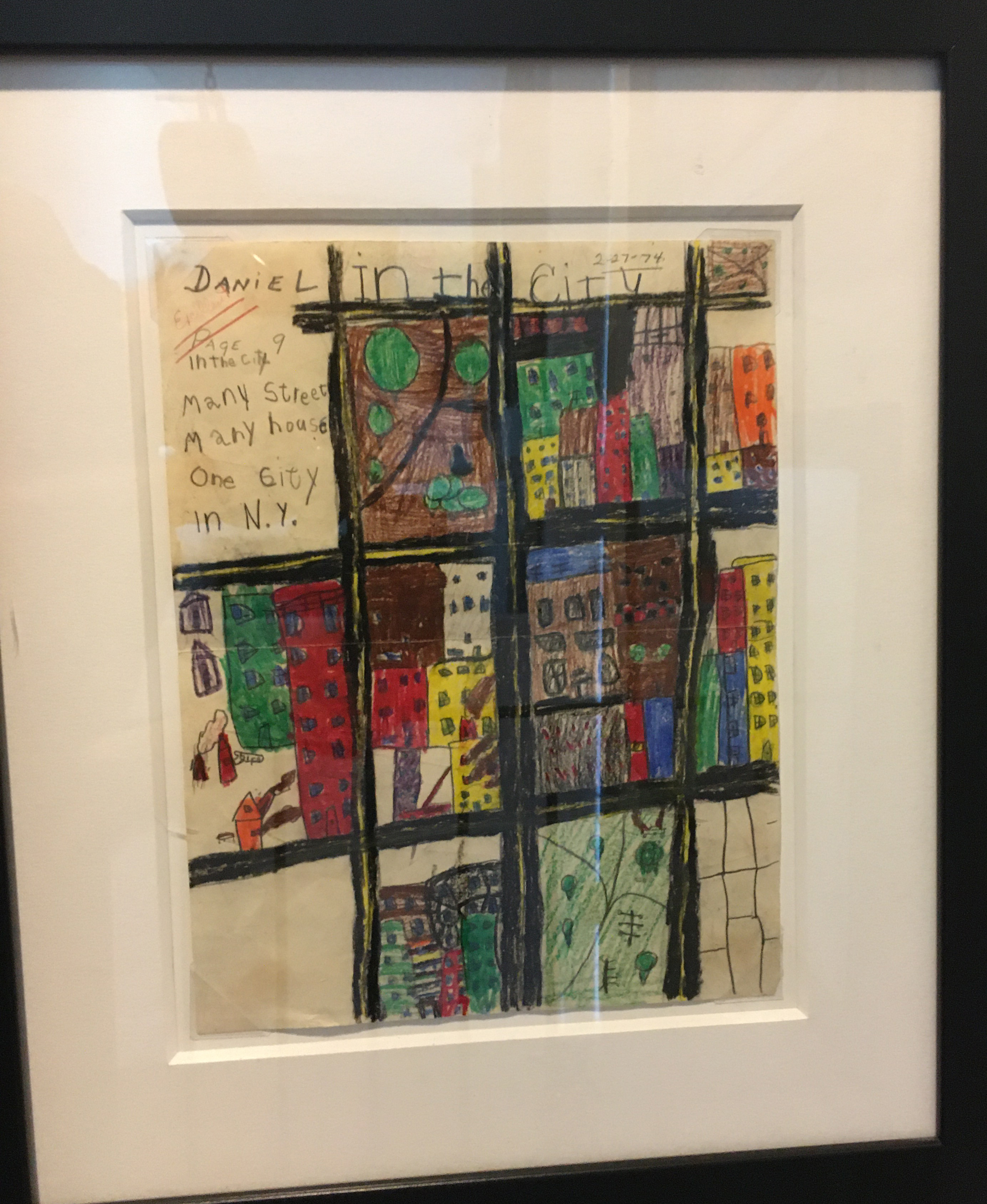 In the City
11" x 8.5"  Crayon on Paper 1974