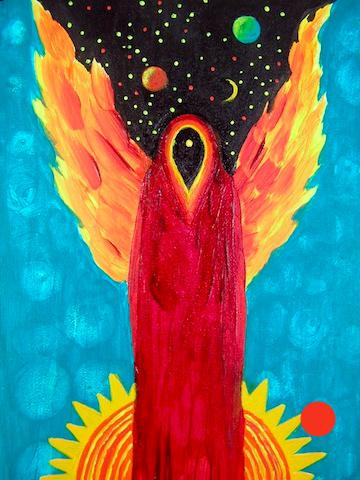 Solar Angel
6x8 Oil on canvas