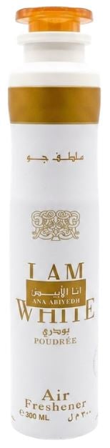 738917
AIR FRESHENER LATTAFA
I AM WHITE - 300ML
UPC: 6291108738917
72 CS PACK

