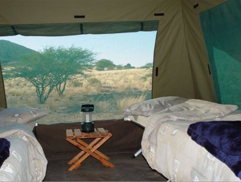 Mobile Safari (Different than a permanent tent camp experience),  Inside View 