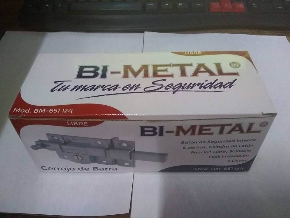 cerradura de barra 651 derecha e izquierda.
Color sat.