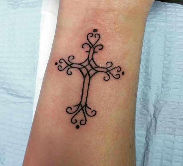 Elaborate Cross Tattoo