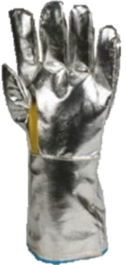 GUANTE KEVLAR ALUMIIZADO FORRO INTERIOR LONA  300°C EJV13