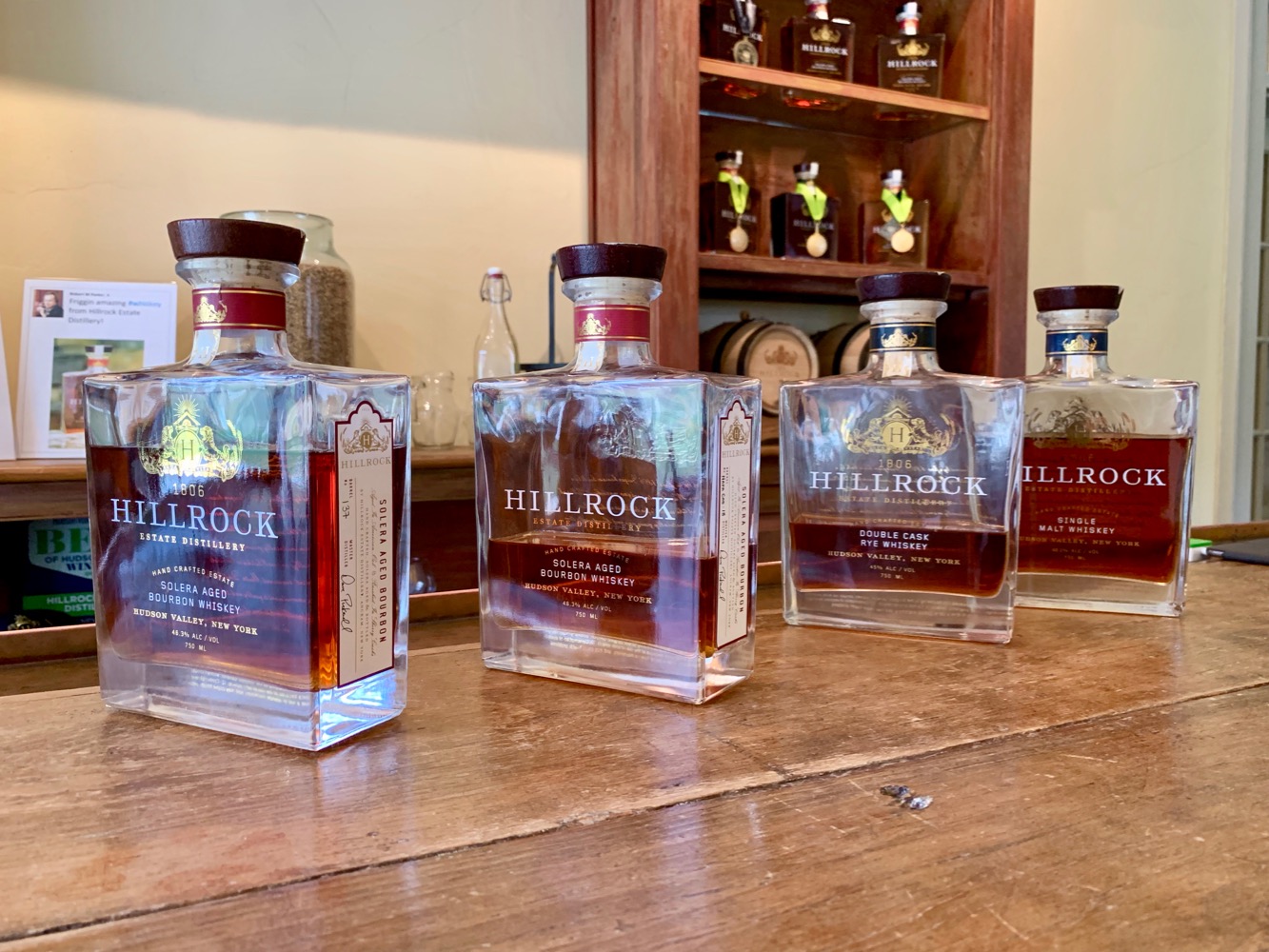Hillrock Estate Distillery Whiskeys