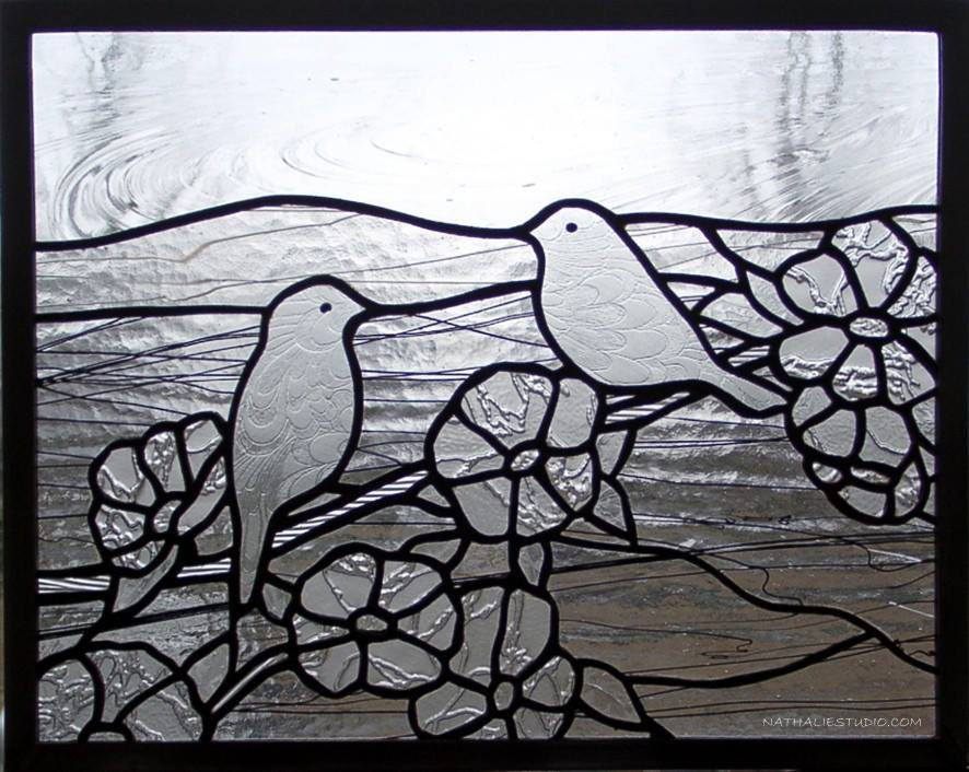 "Spring Birds"
by Nataliya Guchenia
Glass Size - 20"H X 28"W
$600.00