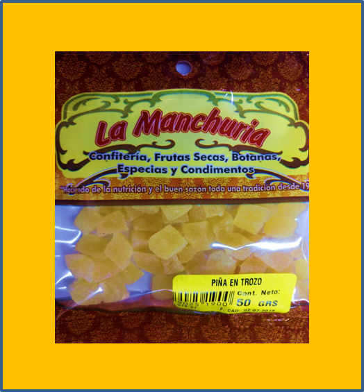 PIÑA EN TROZO
50 GRS