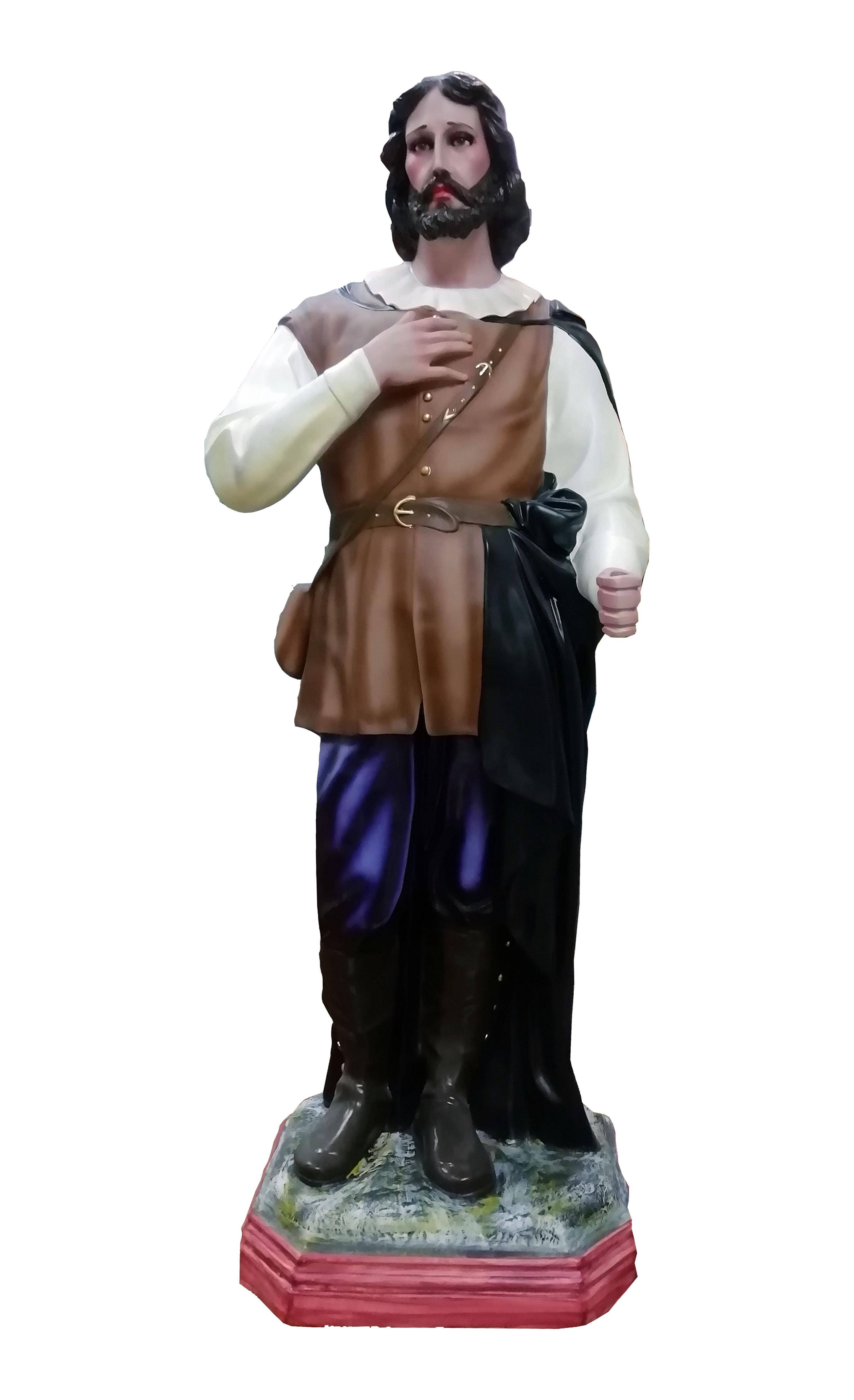 SAN ISIDRO LABRADOR 1.30MTS FIBRA DE VIDRIO