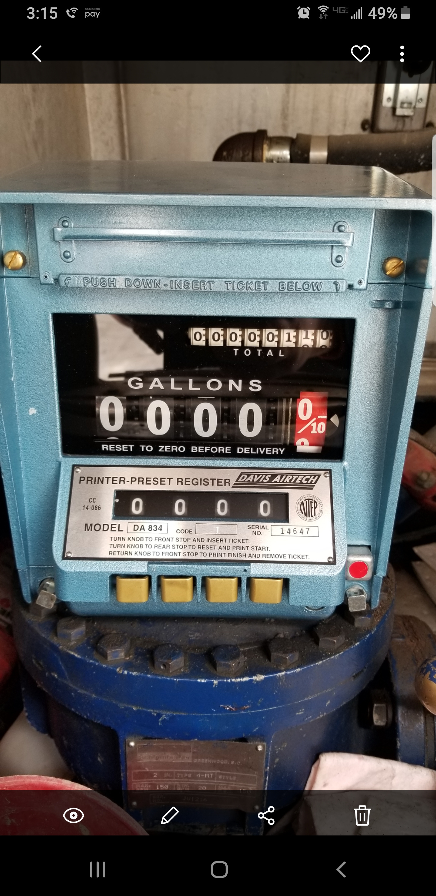 Fuel Pump Meter