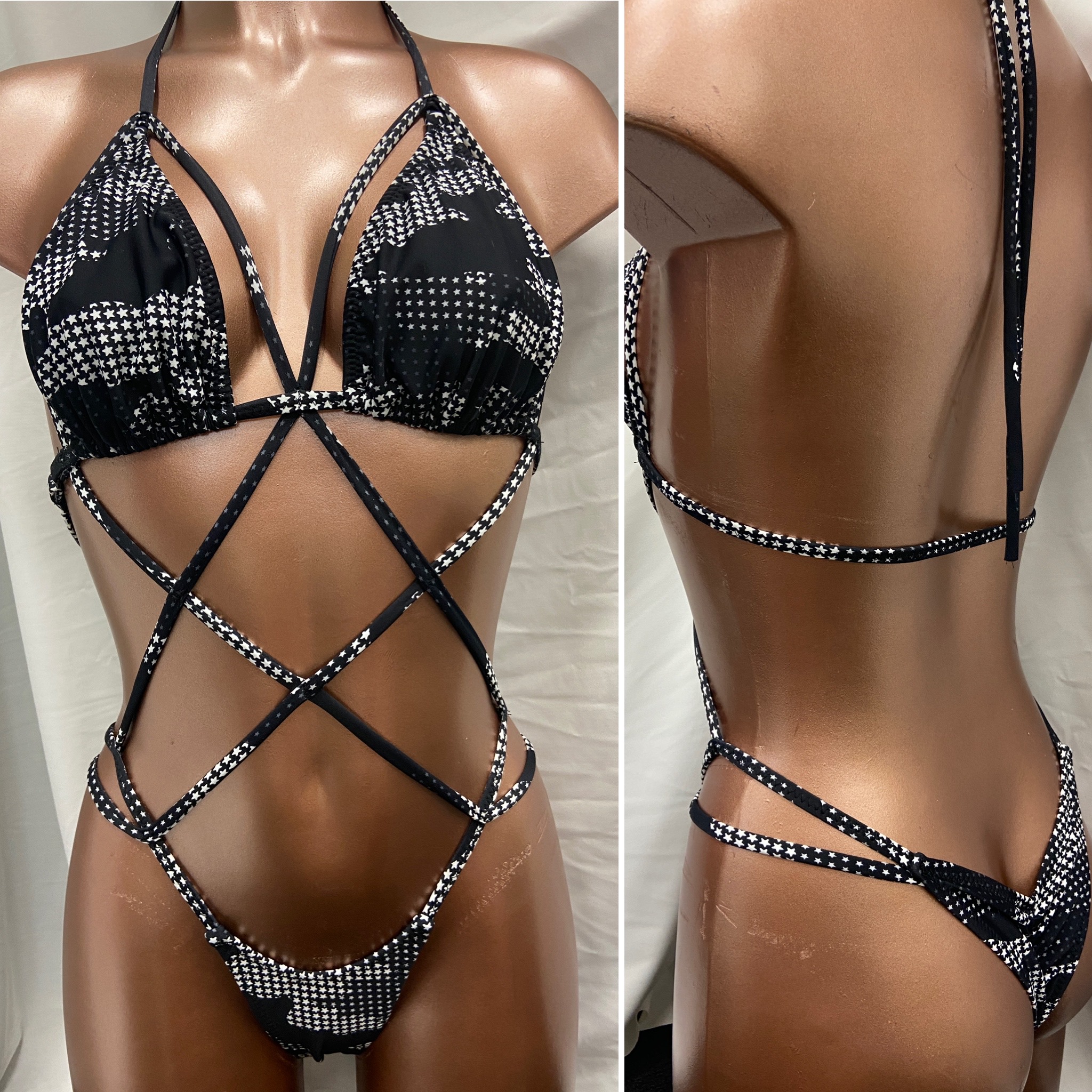 3.
String bikini 
Black camo 
$70