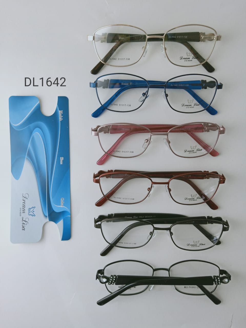 Modelo: DL1642
Colores: Vino, Azul, Cafe, Rosa, Negro y Dorado