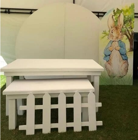 Cerca decorativa Blanco
$20,000
Rectangular Grande alta
Color Blanco 2.20X1m
Precio de Alquiler $ 90.000
Mesas Auxiliares color Blanco
Largo 1.20m
altura 55cm
profundidad 56cm
c/u 60.000