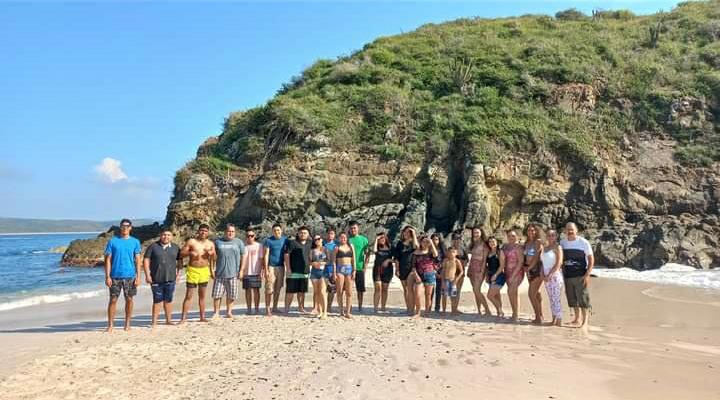 Smiling boy in computer class