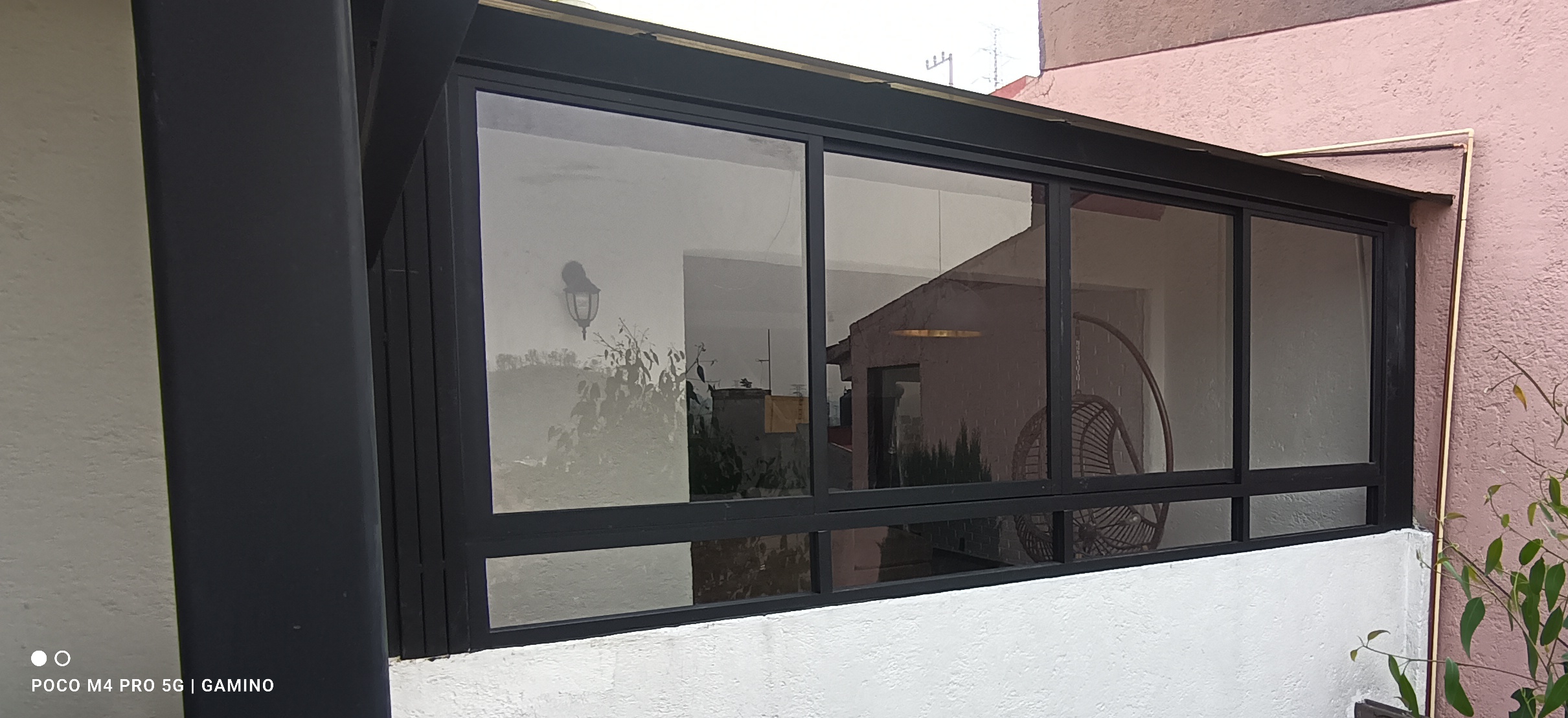 Modern living room with a large sofa