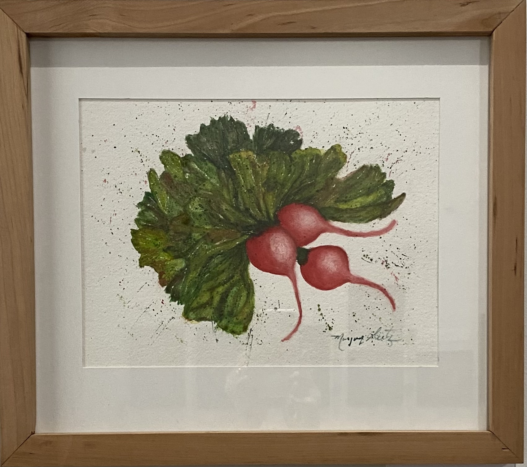 Radishes
Watercolor
11.5 " X 9"
$95.
