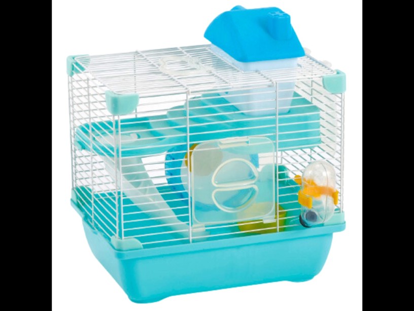 SP-3641 JAULA SUNNY HAMSTER 
LAND (28.9*22.2*30.1) AZUL
