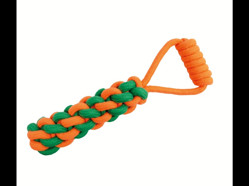 SP-3918 ROPY CHUMS JUGUETE 
DE HILO TRENZADO 
Y JALADERA 10 "