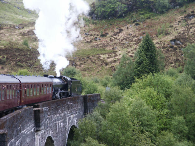 The Jacobite at Glenfinnan Viaduct