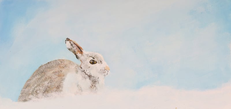 Snow Rabbit - Acrylic