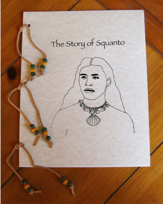 Squanto Thanksgiving coloring book many hoops