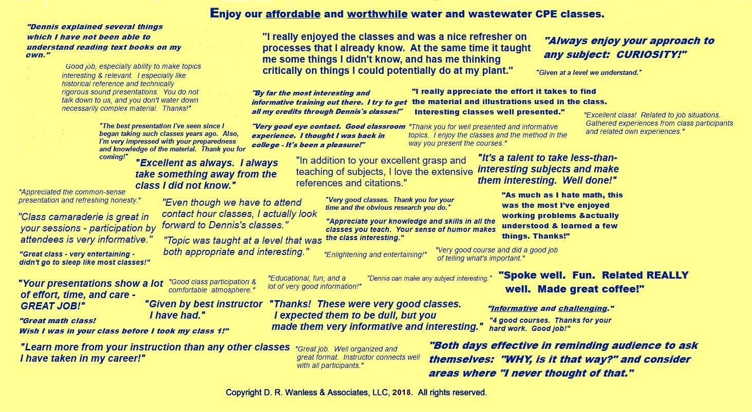 Testimonials D.R. Wanless & Associates, LLC Testimonials D.R. Wanless & Associates, LLC
