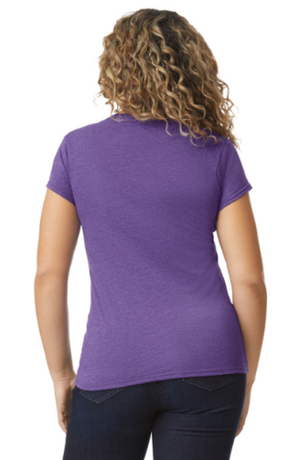 CAMISETA CON ESCOTE EN V DE MUJER