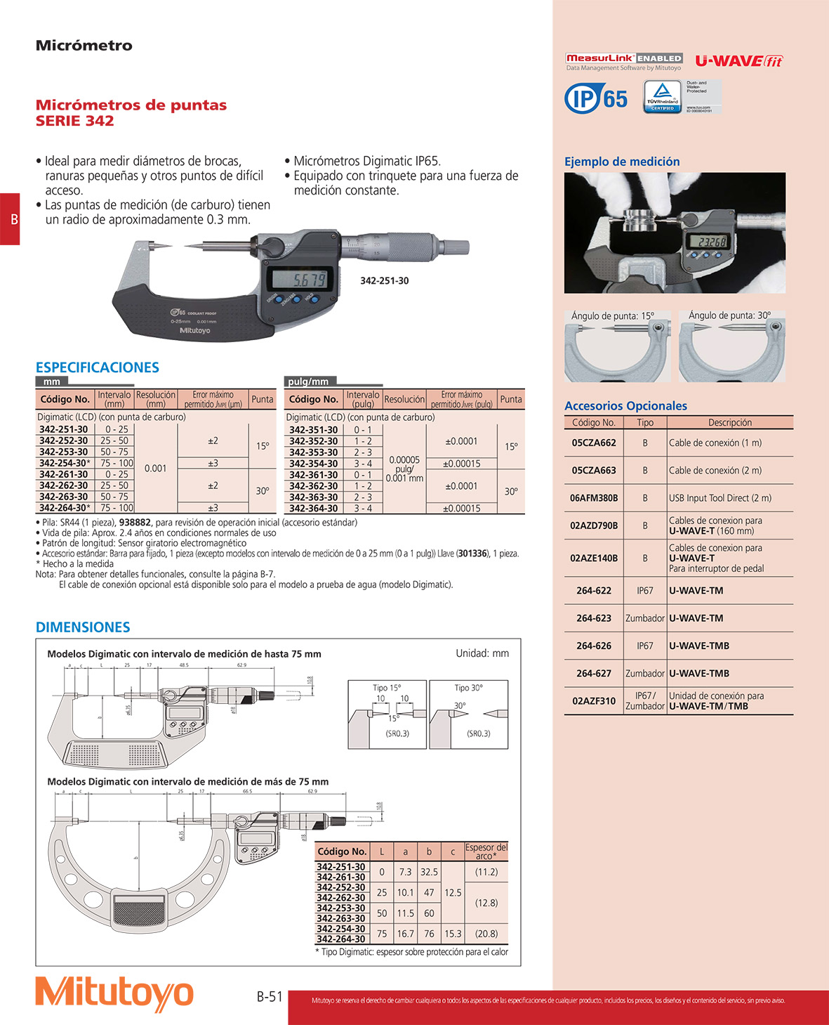 Micrometros de puntas 

