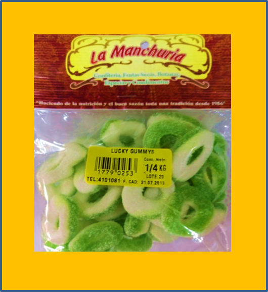 LUCKY GUMMYS DONA LIMÓN
1/4 Y 80 GRS