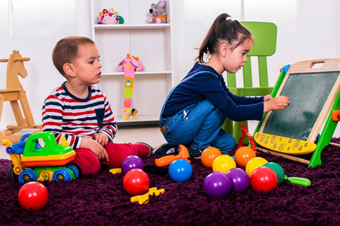 Kids Playing in Nursery