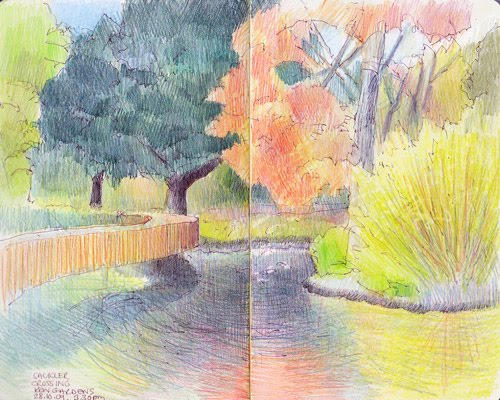 Autumn colour at the Sackler Crossing