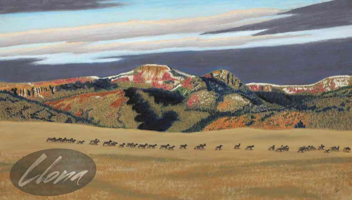 Fall Council Mountain
Original Pastel Painting
12.5"  x 22"