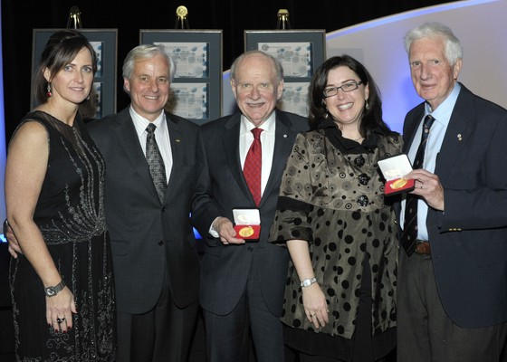 2012 - The Health Research Foundation awarded its prestigious Medal of Honour 
to Dr. Charles Scriver and Mr Arnold Steinberg.