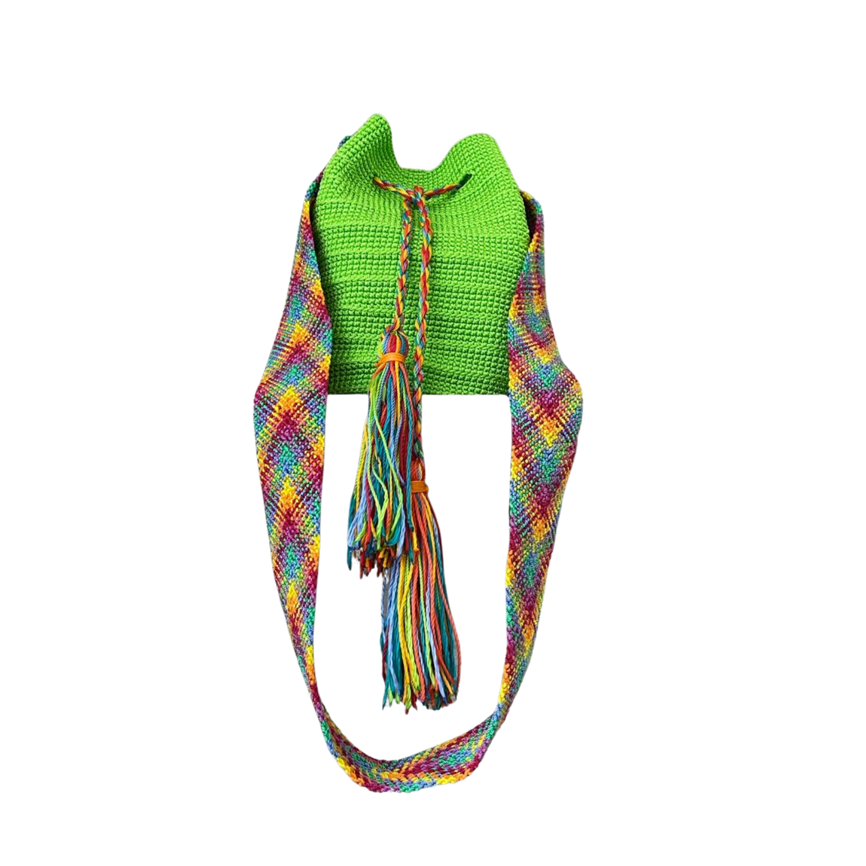 Blond woman in white shorts and a vest
