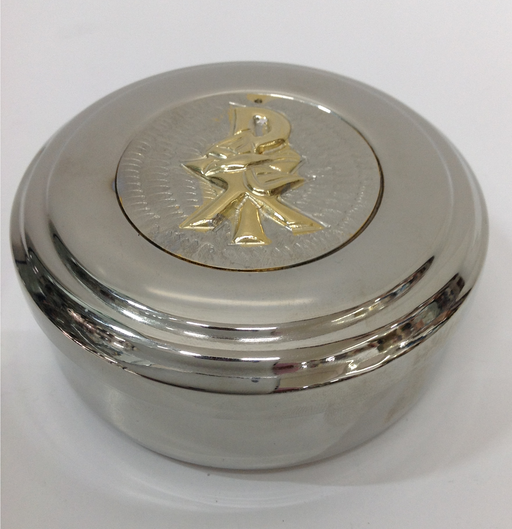 HOSTIARIO DE LATÓN CON BAÑO DE NÍQUEL