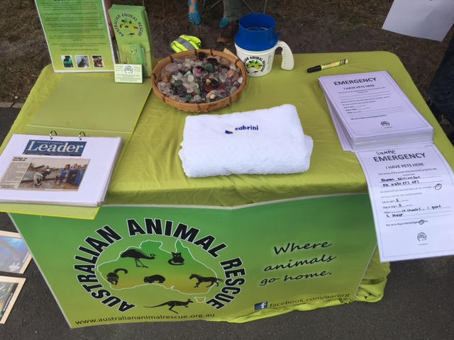 At the Cannons Creek CFA residents afternoon and to talk to them about what to do in the case of a fire and animals.